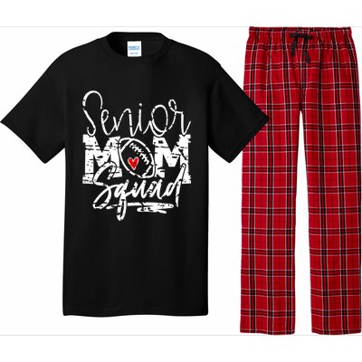 Senior Football Mom Squad Grunge Gift Pajama Set