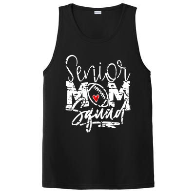 Senior Football Mom Squad Grunge Gift PosiCharge Competitor Tank