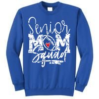 Senior Football Mom Squad Grunge Gift Sweatshirt