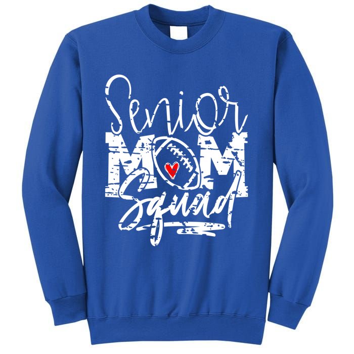 Senior Football Mom Squad Grunge Gift Sweatshirt