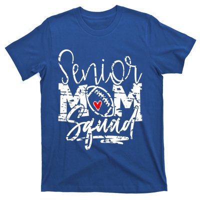 Senior Football Mom Squad Grunge Gift T-Shirt