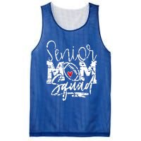 Senior Football Mom Squad Grunge Gift Mesh Reversible Basketball Jersey Tank