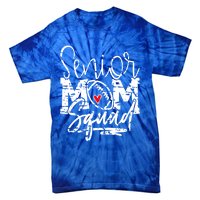 Senior Football Mom Squad Grunge Gift Tie-Dye T-Shirt