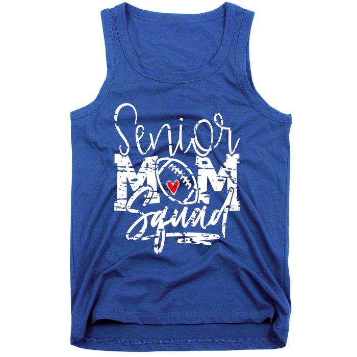 Senior Football Mom Squad Grunge Gift Tank Top