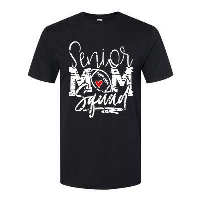 Senior Football Mom Squad Grunge Gift Softstyle CVC T-Shirt