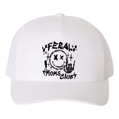 Somebodys Feral Mama Funny Mommy Yupoong Adult 5-Panel Trucker Hat