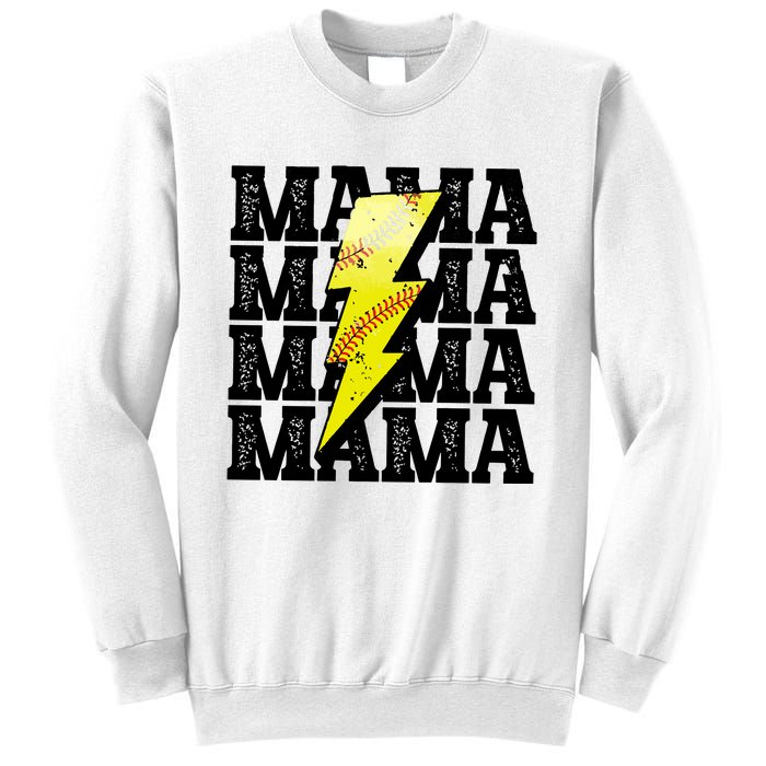 Softball Fan Mom Sweatshirt