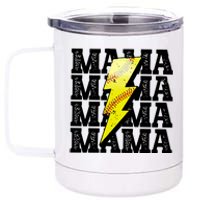 Softball Fan Mom 12 oz Stainless Steel Tumbler Cup