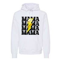 Softball Fan Mom Premium Hoodie