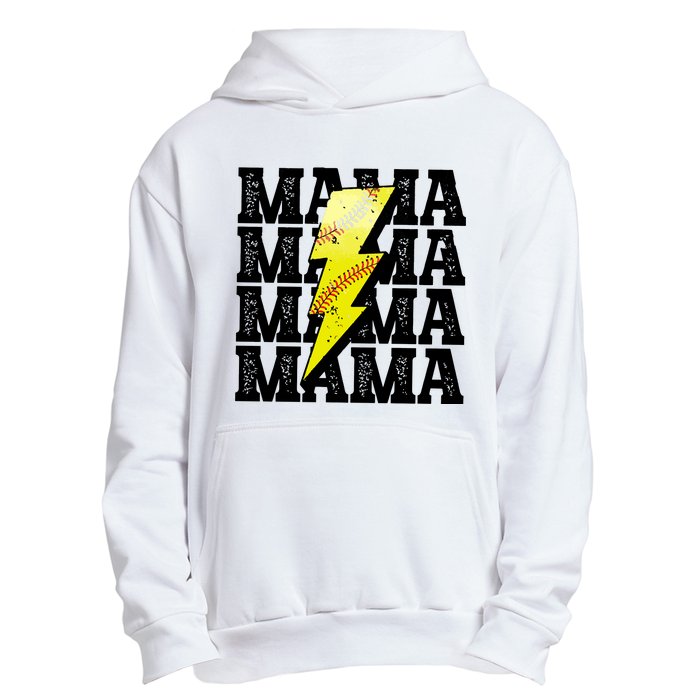 Softball Fan Mom Urban Pullover Hoodie