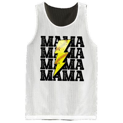 Softball Fan Mom Mesh Reversible Basketball Jersey Tank