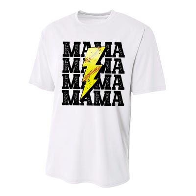 Softball Fan Mom Performance Sprint T-Shirt