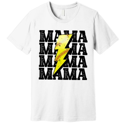 Softball Fan Mom Premium T-Shirt