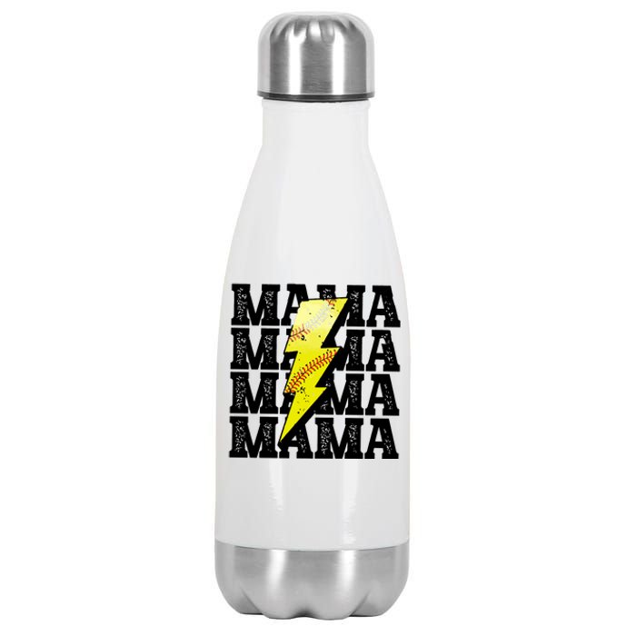 Softball Fan Mom Stainless Steel Insulated Water Bottle