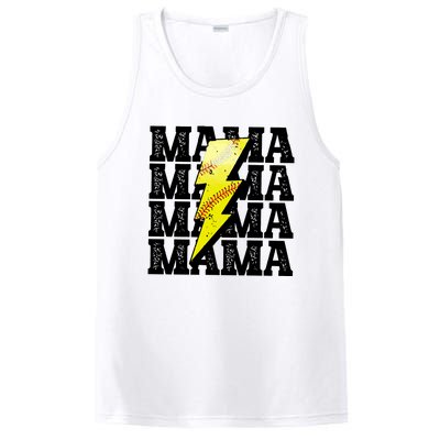 Softball Fan Mom PosiCharge Competitor Tank