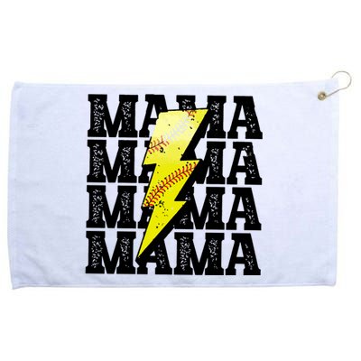 Softball Fan Mom Grommeted Golf Towel