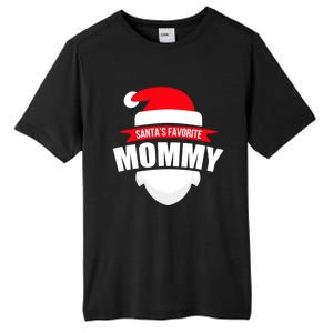 SantaS Favorite Mommy Gift Family Christmas Wear Tall Fusion ChromaSoft Performance T-Shirt