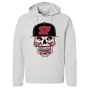 San Francisco Mexican Sugar Skul Performance Fleece Hoodie