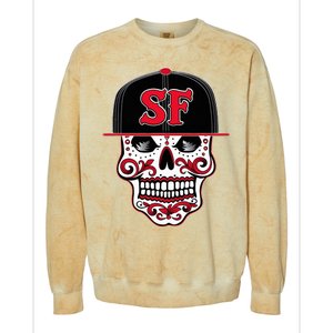 San Francisco Mexican Sugar Skul Colorblast Crewneck Sweatshirt