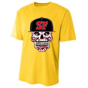 San Francisco Mexican Sugar Skul Performance Sprint T-Shirt