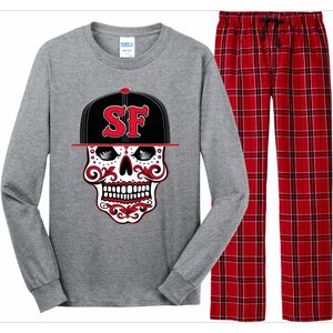 San Francisco Mexican Sugar Skul Long Sleeve Pajama Set