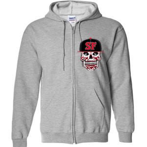 San Francisco Mexican Sugar Skul Full Zip Hoodie