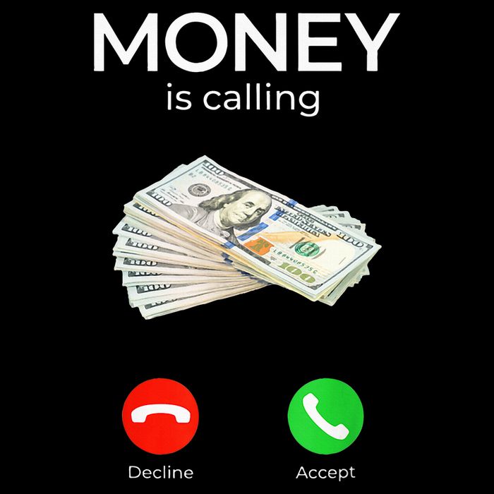 Sarcastic Funny Money Is Calling Cash Business Cooling Performance Crew T-Shirt