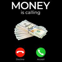 Sarcastic Funny Money Is Calling Cash Business 7-Panel Snapback Hat