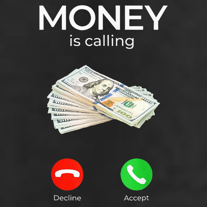 Sarcastic Funny Money Is Calling Cash Business Adult Drive Performance Visor