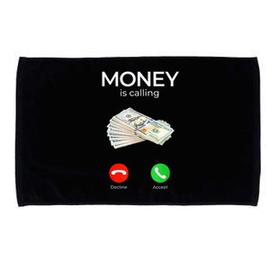 Sarcastic Funny Money Is Calling Cash Business Microfiber Hand Towel