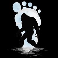 Sasquatch Footprint Moon Light Bigfoot Lovers Gifts Cooling Performance Crew T-Shirt