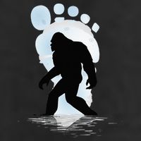 Sasquatch Footprint Moon Light Bigfoot Lovers Gifts Adult Drive Performance Visor