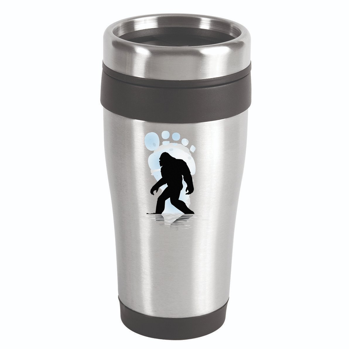 Sasquatch Footprint Moon Light Bigfoot Lovers Gifts 16oz Travel Tumbler