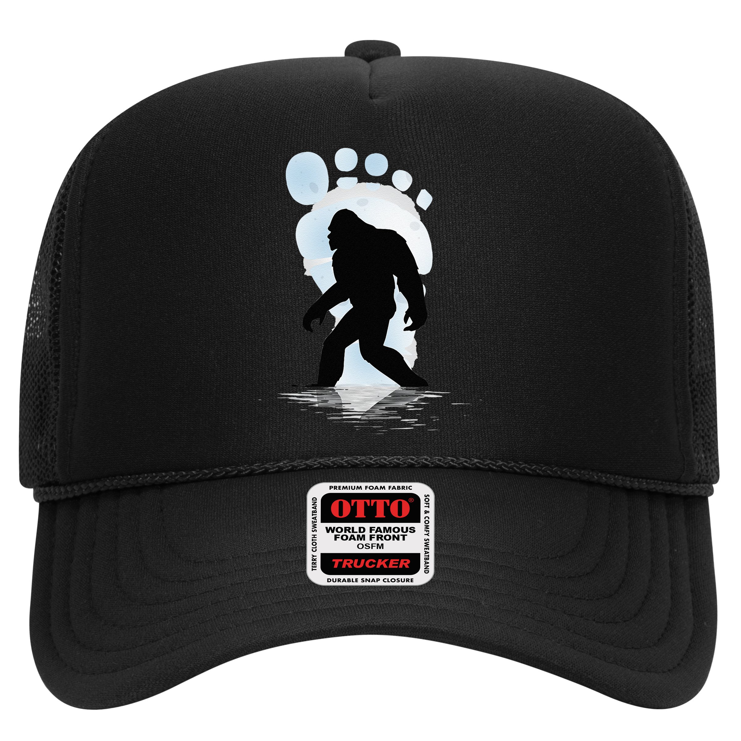 Sasquatch Footprint Moon Light Bigfoot Lovers Gifts Hat
