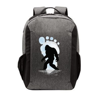 Sasquatch Footprint Moon Light Bigfoot Lovers Gifts Vector Backpack