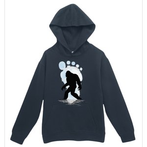 Sasquatch Footprint Moon Light Bigfoot Lovers Gifts Urban Pullover Hoodie