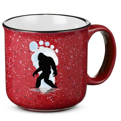Sasquatch Footprint Moon Light Bigfoot Lovers Gifts 15oz Campfire Ceramic Mug