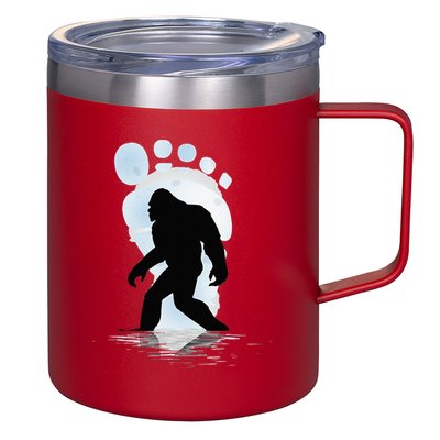 Sasquatch Footprint Moon Light Bigfoot Lovers Gifts 12oz Stainless Steel Coffee Mug