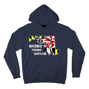 Snakehead Fishing Maryland Bass Outdoor Angler Tall Hoodie