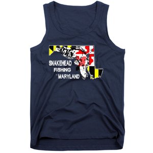 Snakehead Fishing Maryland Bass Outdoor Angler Tank Top