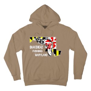 Snakehead Fishing Maryland Bass Outdoor Angler Hoodie