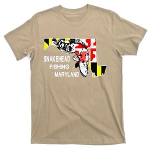 Snakehead Fishing Maryland Bass Outdoor Angler T-Shirt