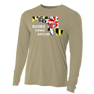 Snakehead Fishing Maryland Bass Outdoor Angler Cooling Performance Long Sleeve Crew