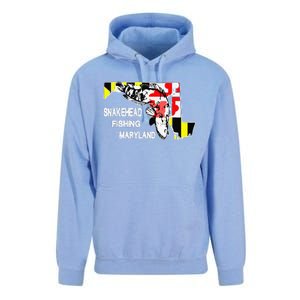 Snakehead Fishing Maryland Bass Outdoor Angler Unisex Surf Hoodie