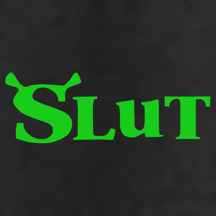 Slut Funny Meme Logo 7 Panel Mesh Trucker Snapback Hat