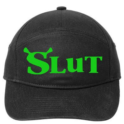 Slut Funny Meme Logo 7-Panel Snapback Hat