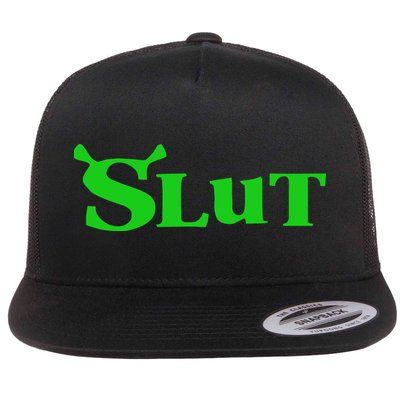 Slut Funny Meme Logo Flatbill Hat