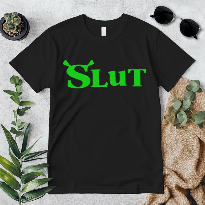Slut Funny Meme Logo Premium T-Shirt