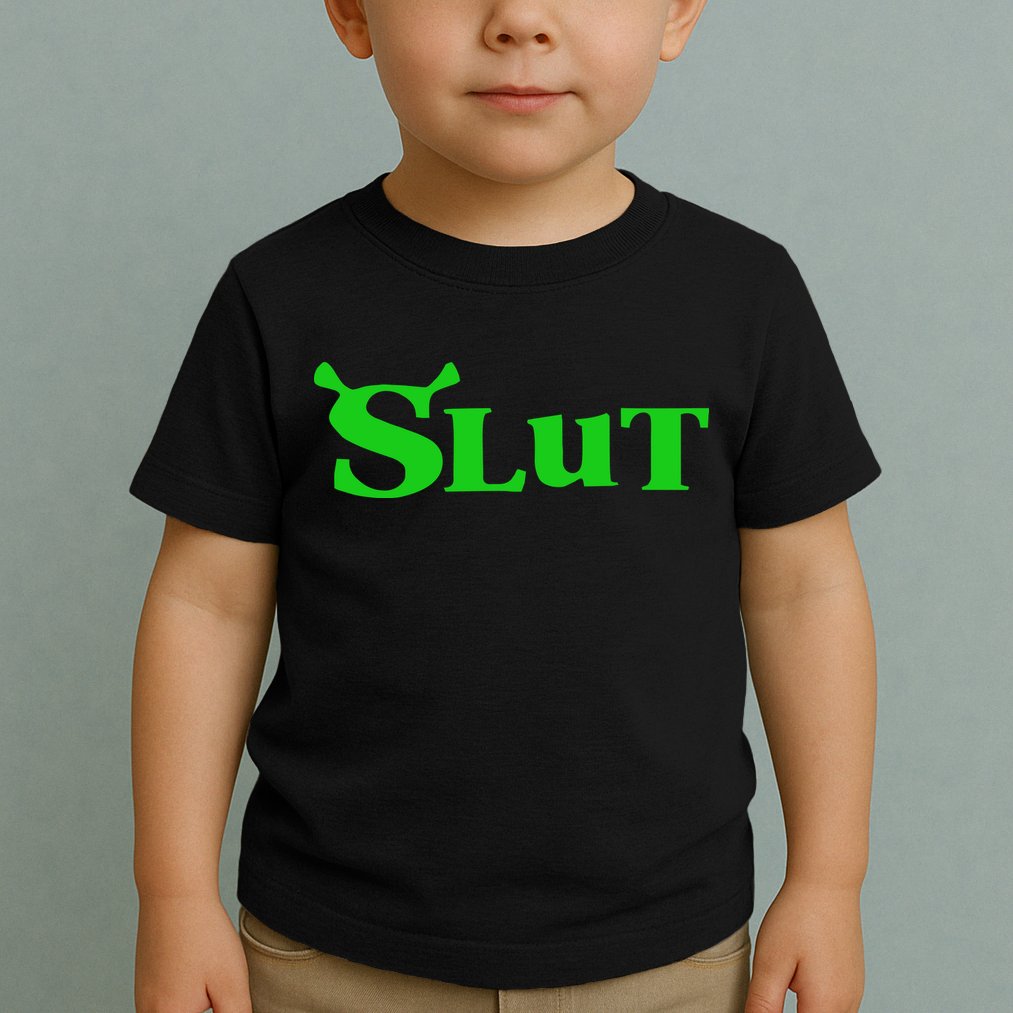 Slut Funny Meme Logo Toddler T-Shirt