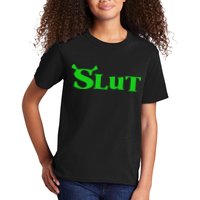 Slut Funny Meme Logo Kids T-Shirt